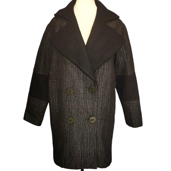 Trina Turk Jackets & Blazers - Trina Turk Vintage Wool/Wool Blend Thigh Length Double Breasted Coat - Sz M-L